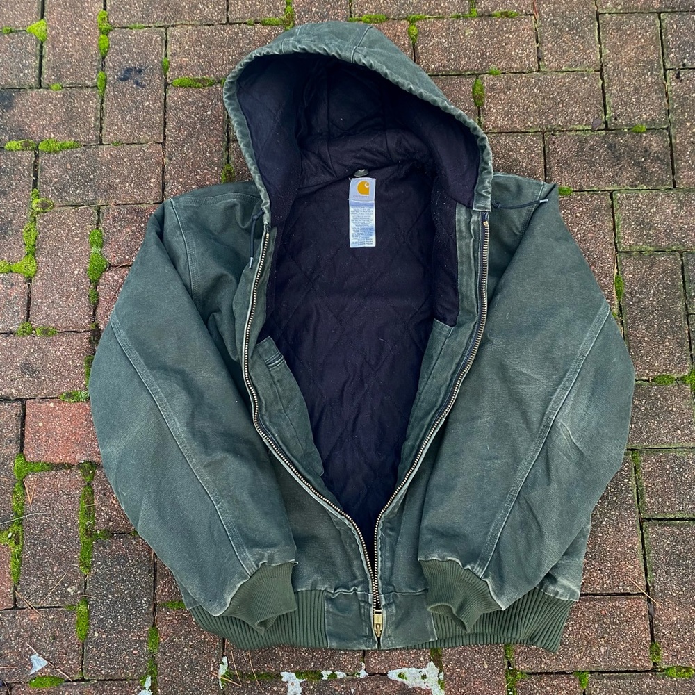 (SOLD) Vintage Carhartt Jacket Forest Green - Picture 2 of 4